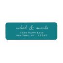 Search for newly weds return address labels Elegant