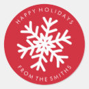 Search for red with white snowflakes stickers Seasonal