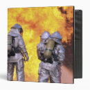 Search for firefighters binders Rear view
