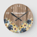 Recherche de tournesol rustique horloges Bois