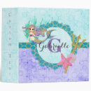 Search for mermaid binders Monogrammed