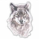 Search for watercolor wolf stickers Animal