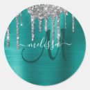 Search for silver and teal stickers Elegant