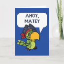 Recherche de pirates vœux cartes Ahoy matey