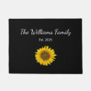 Search for sunflower doormats Black and white