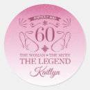 Search for happy 60th stickers Pink