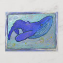Recherche de baleine bleue cartes postales Mer