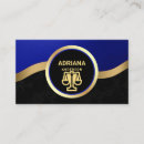Recherche de bleu royal or cartes visite Avocat