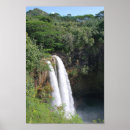 Recherche de paradis de cascade posters Hawaii