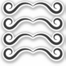 Recherche de moustache vintage autocollants Drôle
