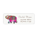 Search for retro floral return address labels Animal