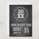 Search for chalkboard new years eve invitations Modern