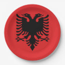 Recherche de pays assiettes en papier Drapeau