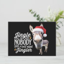 Search for funny donkey cards Santa