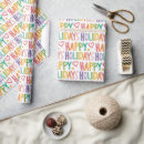 Search for rainbow holiday wrapping paper Whimsical