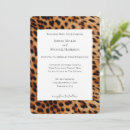 Search for animal print wedding invitations Leopard