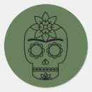 Search for skull with flowers stickers Girly