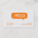 Recherche de parole cartes visite Simple