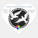 Search for love doves wedding stickers Marriage