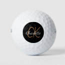 Search for initial golf balls Black