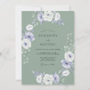 Search for lavender sage wedding invitations Purple