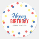 Search for red happy birthday stickers Blue