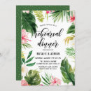 Search for tropical rehearsal dinner invitations Botanical