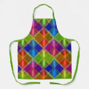 Search for blue green plaid aprons Red