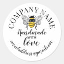 Search for bee love stickers Made with love