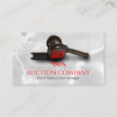 Search for auctioneer business cards Auctions