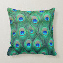 Recherche de paon coussins Plumes de paon