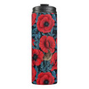 Search for red poppies travel mugs Botanical