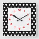 Recherche de pois rouge et blanc posters Noir