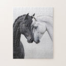 Recherche de poney blanc puzzles Étalon