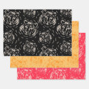 Recherche de tiger papier cadeau Orange