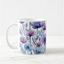 Search for blue flower design mugs Watercolor