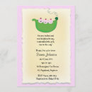 Recherche de bébé dans une cosse invitations Fille