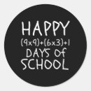 Search for fun math stickers First day of school