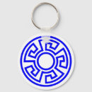 Search for greek key keychains Blue