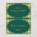 Search for emerald green place cards Vintage
