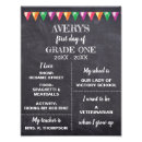 Search for first day of school sign posters Chalkboard