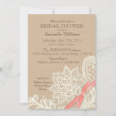 Search for linen bridal shower invitations Lace