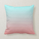 Search for teal and peach pillows Stripes