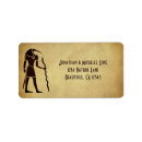 Search for ancient return address labels Brown