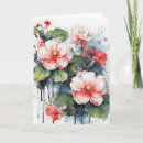 Search for begonias cards Watercolor