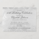 Search for silver 60th birthday invitations Chic