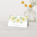 Search for a daisy place cards Watercolor