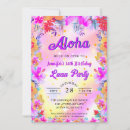 Recherche de style hawaïen invitations Aquarelle