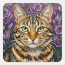 Search for tabby cat stickers Floral