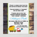 Recherche de construction baby shower invitations Bleu